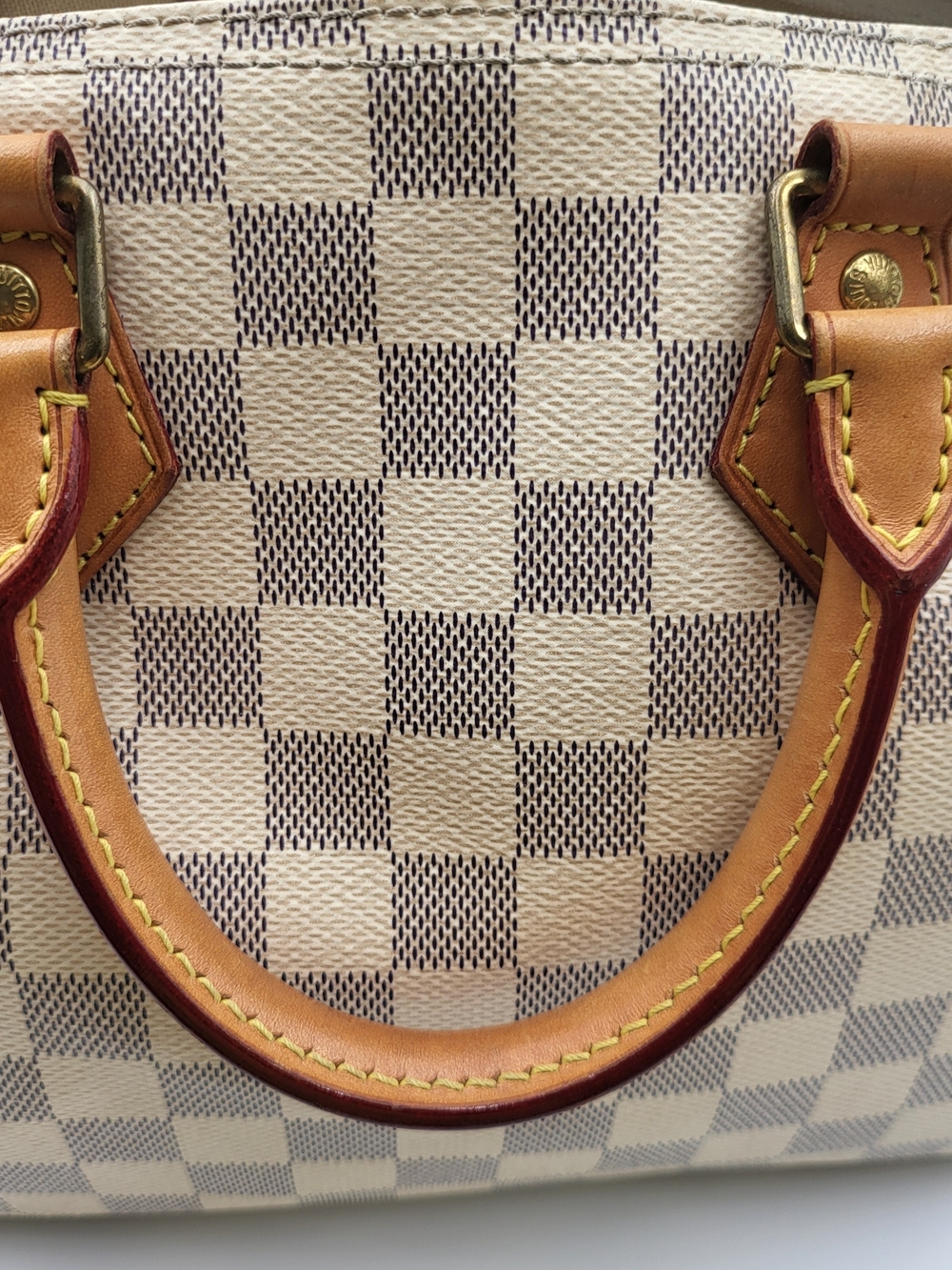 LOUIS VUITTON Damier Azur Speedy Bandouliere 25, Auth w/COA - Picture 10 of 16